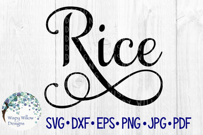 Rice Label SVG Wispy Willow Designs 