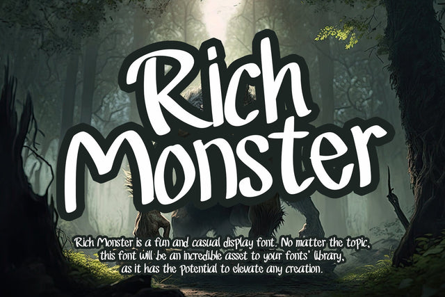 Rich Monster Font Afandi Studio 