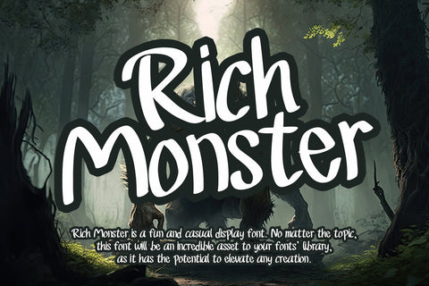 Rich Monster Font Afandi Studio 