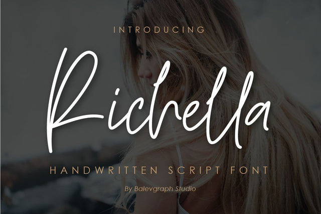 Richella Handwritten Script Font Font Balevgraph Studio 