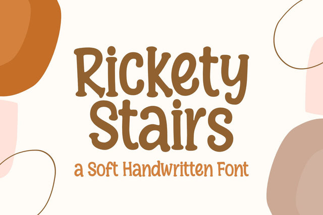 Rickety Stairs - a Soft Handwritten Font Font nhfonts 