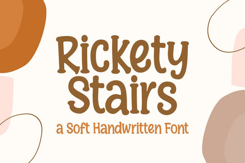 Rickety Stairs - a Soft Handwritten Font Font nhfonts 