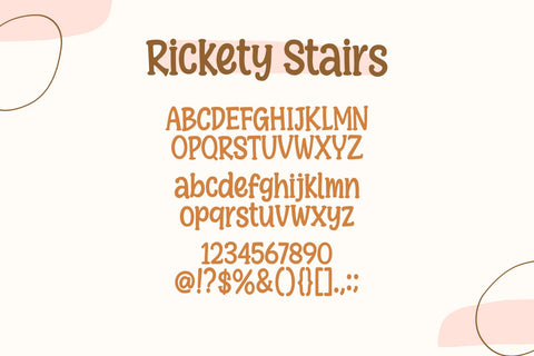 Rickety Stairs - a Soft Handwritten Font Font nhfonts 