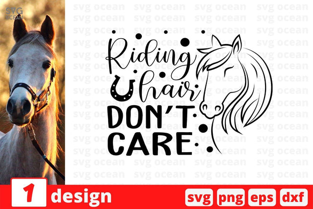 Riding hair don't care SVG Cut File SVG SvgOcean 
