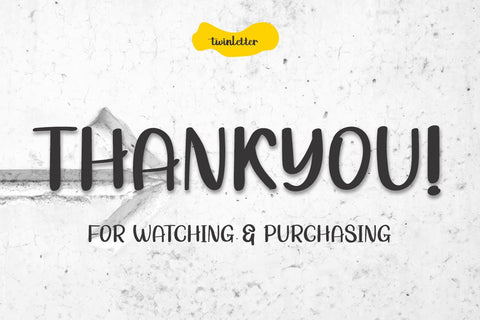 Right Font twinletter 