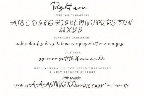 Right now Font Letterara 