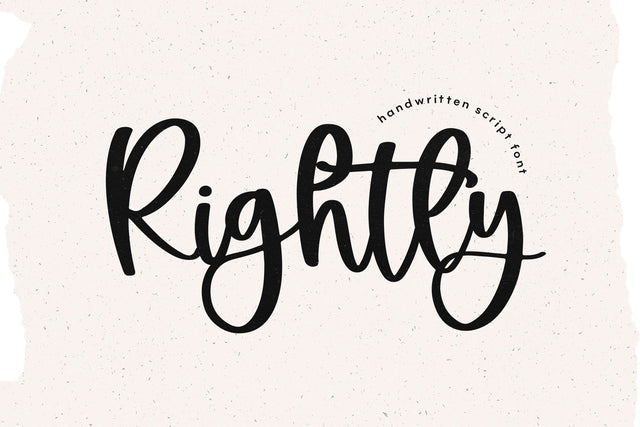 Rightly - Handwritten Script Font Font KA Designs 