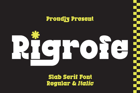 Rigrofe - Slab Serif Font Irvan Randi 