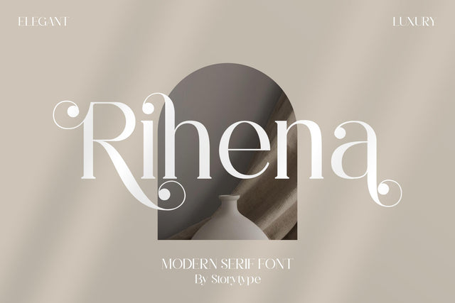 Rihena Typeface Font Storytype Studio 
