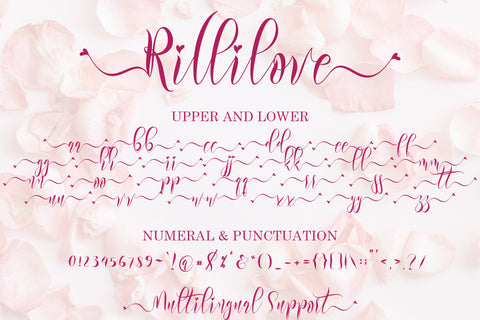 Rillilove Font Prasetya Letter 