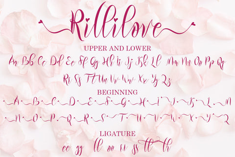Rillilove Font Prasetya Letter 