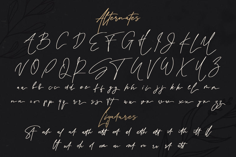 Rindu Alam - Signature Script Font - So Fontsy