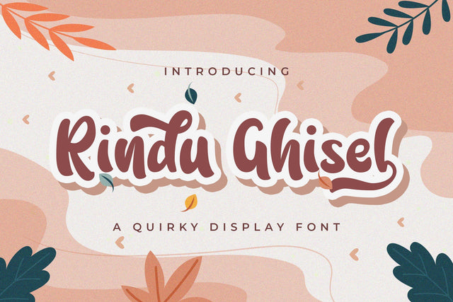 Rindu Ghisel - Quirky Script Font Font StringLabs 