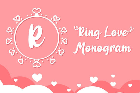 Ring Love Monogram Font Attype studio 
