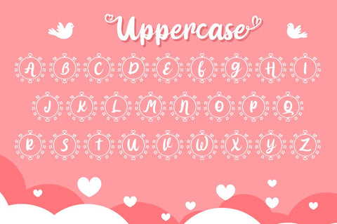 Ring Love Monogram Font Attype studio 