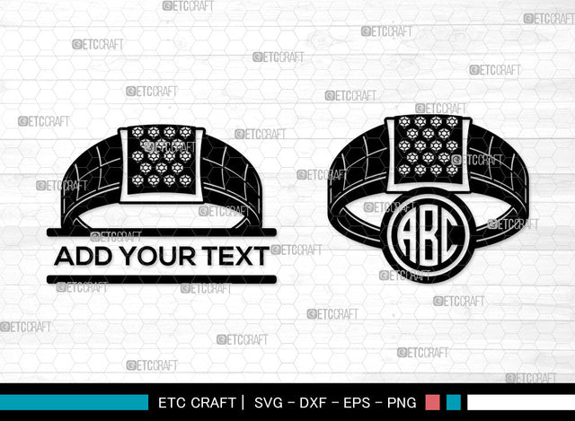 Ring Monogram SVG, Split Monogram, Engagement Rings SVG, Diamond Ring Svg, Wedding Bands Svg, Couple Rings Svg, Ring SVG ETC Craft 