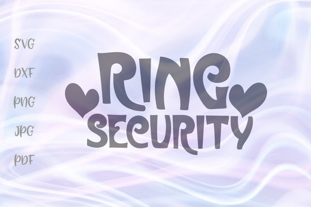 Ring Security SVG, PNG, DXF, PDF, JPG SVG Digitals by Hanna 