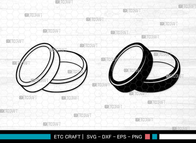 Ring SVG, Engagement Rings SVG, Diamond Ring Svg, Wedding Bands Svg, Couple Rings Svg, Ring SVG ETC Craft 