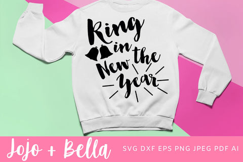 Ringing In The New Year Svg, Happy New Year Shirt Svg, New Years Eve Svg, New Year’s Svg, New Year Svg, New Year’s Shirt Svg, New Year’s Eve Party Cut file SVG Jojo&Bella 