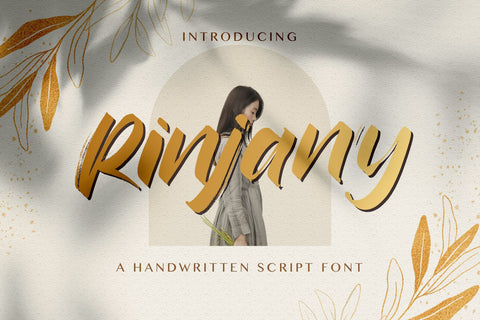 Rinjany - Textured Brush Font Font StringLabs 