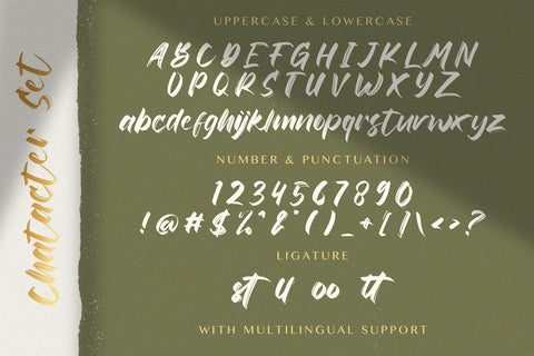 Rinjany - Textured Brush Font Font StringLabs 