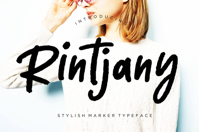 Rintjany Stylish Marker Typeface Font Creatype Studio 