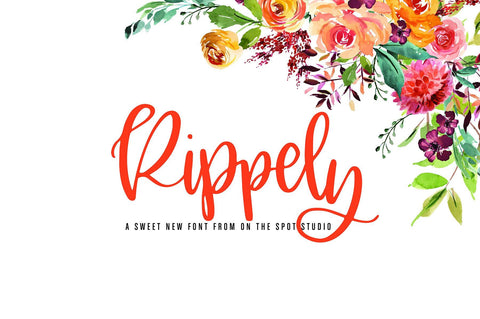 Rippely Font On The Spot Studio 