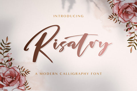 Risatry - Calligraphy Font Font StringLabs 