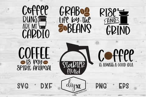 Rise and Grind Coffee Bundle SVG DIYxe Designs