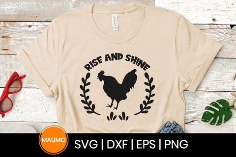 Rise and shine, farm svg quote SVG Maumo Designs 