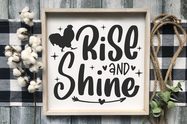 Rise And Shine | Farmhouse SVG Cut File SVG dapiyupi store 