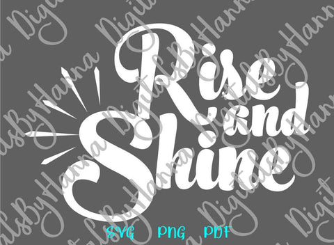 Rise and Shine Happy Easter Print & Cut SVG Digitals by Hanna 