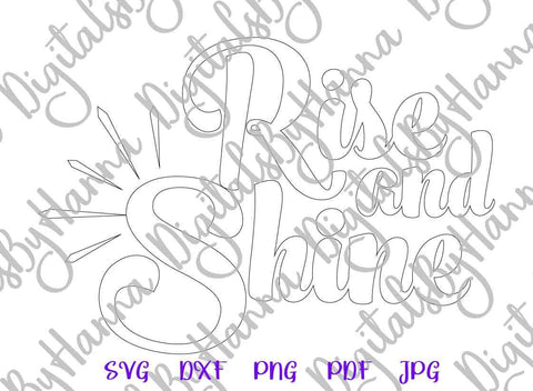 Rise and Shine Happy Easter Print & Cut SVG Digitals by Hanna 