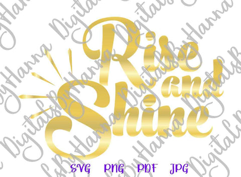 Rise and Shine Happy Easter Print & Cut SVG Digitals by Hanna 