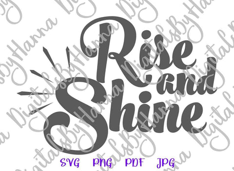 Rise and Shine Happy Easter Print & Cut SVG Digitals by Hanna 