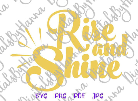 Rise and Shine Happy Easter Print & Cut SVG Digitals by Hanna 