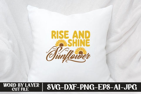 Rise and Shine Sunflower SVG CUT FILE SVG MStudio 