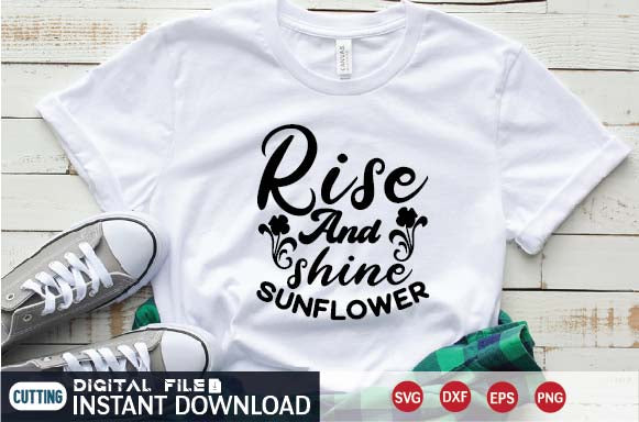 rise and shine sunflower SVG designer krishna 