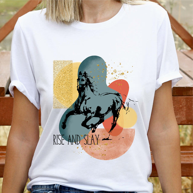 Rise and slay PNG file for sublimation printing, sublimation designs, t-shirt designs, Horse PNG, png files, Horse t-shirts, Horse clipart Sublimation WasatchDesignsShop 