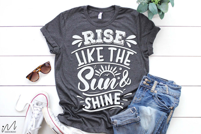 Rise like the sun and shine svg, Summer vibes svg, Summer t shirt svg, Vacation Svg, Ocean Svg Svg, Beach Svg, Beach t shirt svg, Summer mug svg, Beach time svg, Summer Cut Files, Hello summer svg, Lake time SVG Isabella Machell 