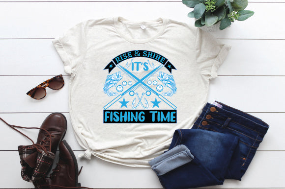 Rise & shine it's fishing time SVG thesvgfactory 