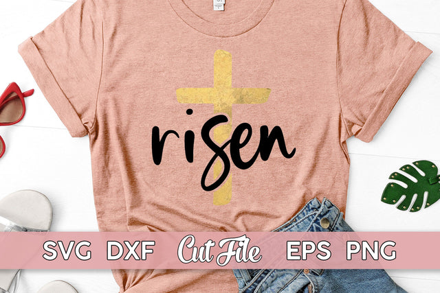 Risen SVG, Faith cut file, Christian shirt design for her SVG Maggie Do Design 