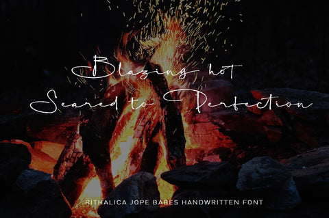 Rithalica Jope Babes luxury chic handwritten font Font Akrt Std 