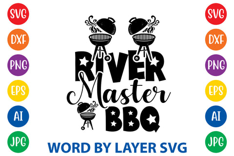 River Master Bbq, BBQ SVG Design SVG Rafiqul20606 