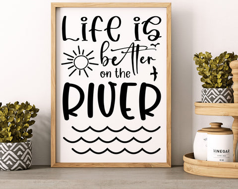 River Quotes SVG Bundle, 6 Designs, River Sayings SVG, River Shirt SVG, River Vibes SVG, River Junkie SVG, The River Is Calling And I Must Go SVG SVG HappyDesignStudio 