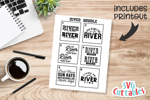 River svg Bundle - River Cut File - svg - dxf - eps - png - River Sublimation File - Silhouette - Cricut - Digital File SVG Svg Cuttables 