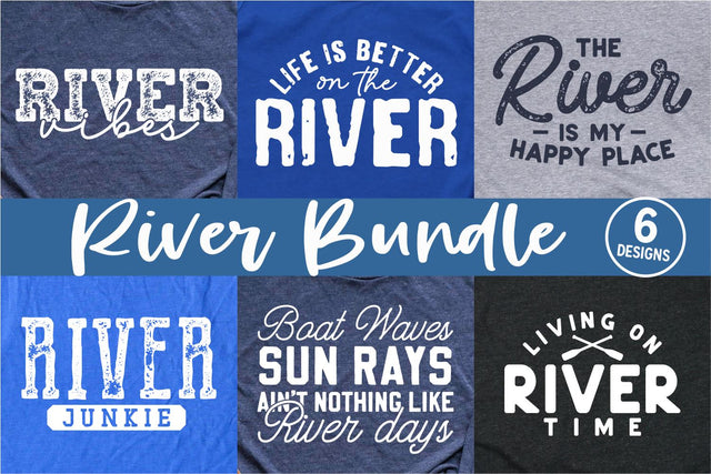 River svg Bundle - River Cut File - svg - dxf - eps - png - River Sublimation File - Silhouette - Cricut - Digital File SVG Svg Cuttables 