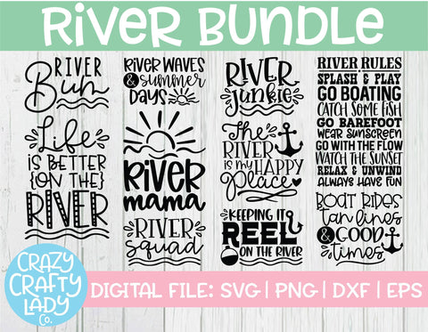 River SVG Cut File Bundle SVG Crazy Crafty Lady Co. 