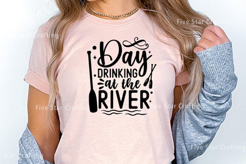 River SVG Design, Day drinking at the river SVG FiveStarCrafting 