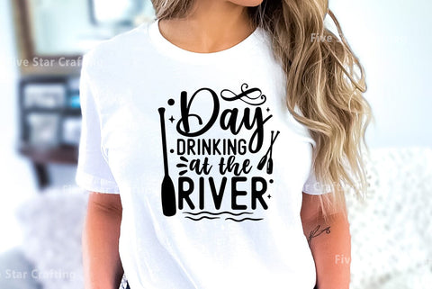 River SVG Design, Day drinking at the river SVG FiveStarCrafting 